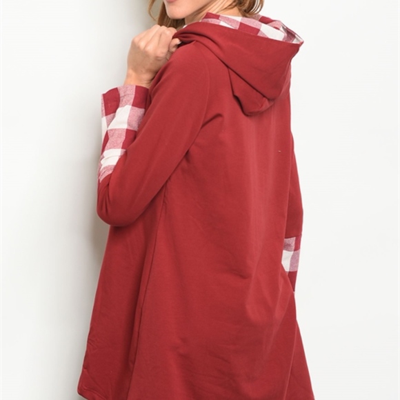 Hooded lightweight tunic sweatshirt - Picture 3 of 5